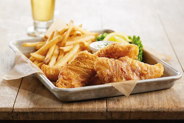 BJ's Brewhouse Blonde® Fish 'N' Chips Price Nutrition and Allergen BJ's Brewhouse Blonde® Fish 'N' Chips