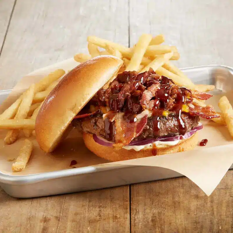 Hickory Brisket and Bacon Burger*