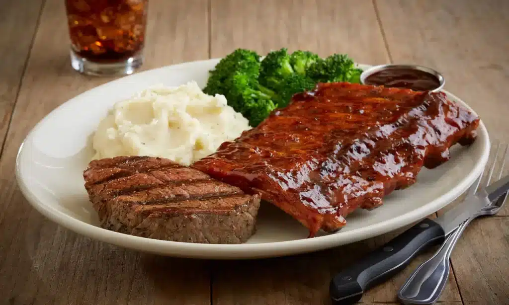 Slow-Roasted Sirloin* and Baby Back Ribs
