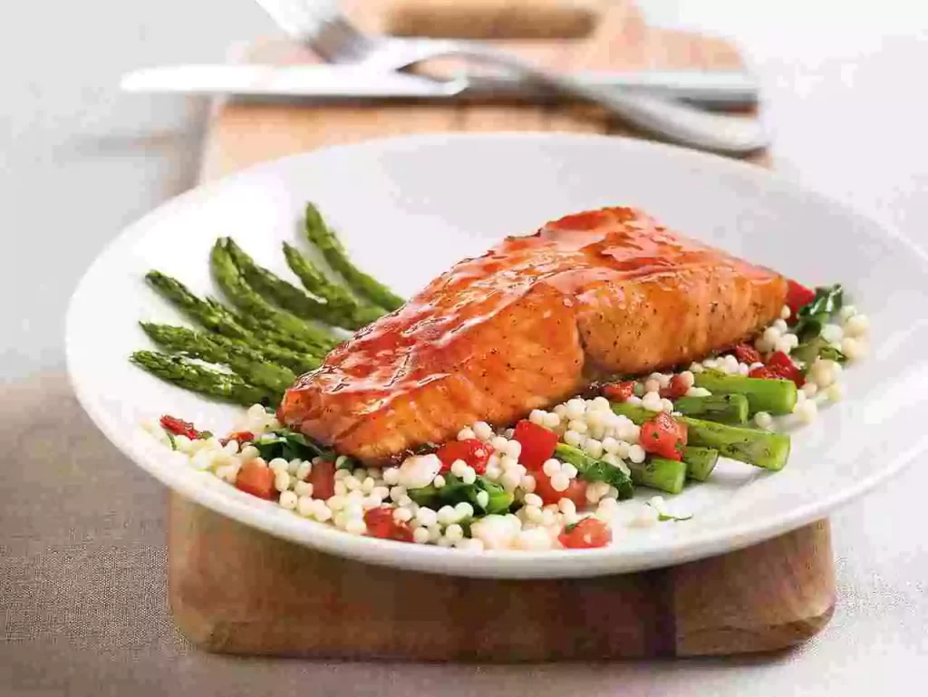Enlightened Cherry Chipotle Glazed Salmon*
