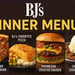 BJ's Dinner Menu Dinner Menu