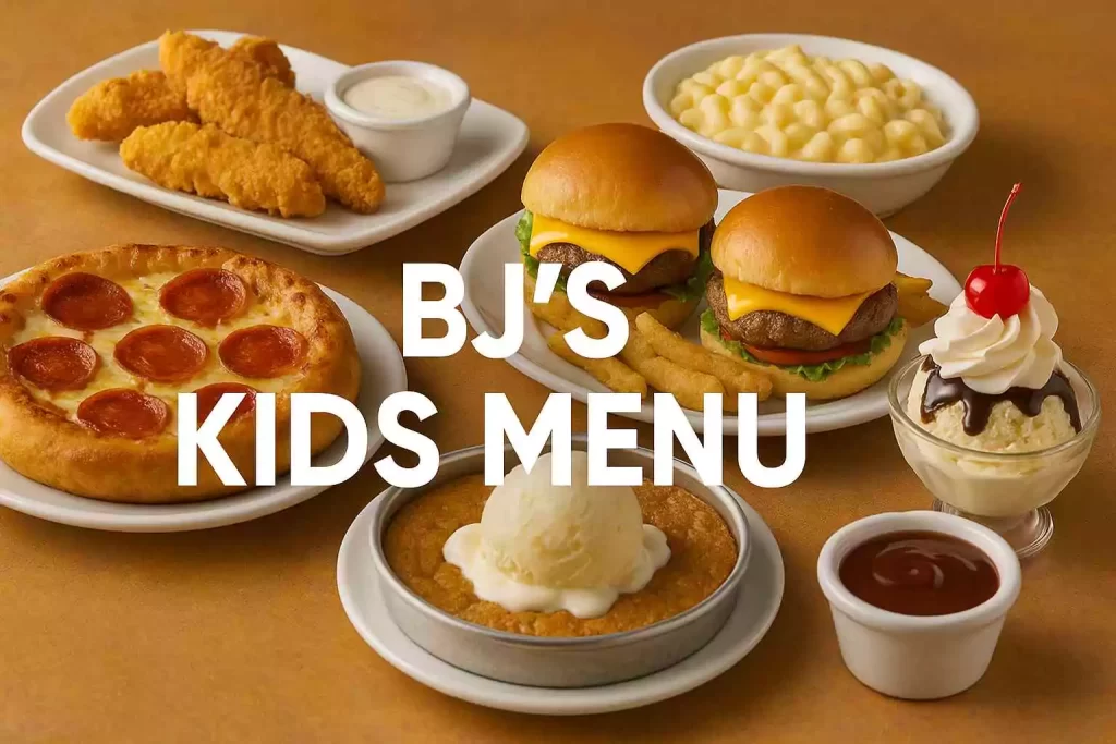 BJ's kids menu